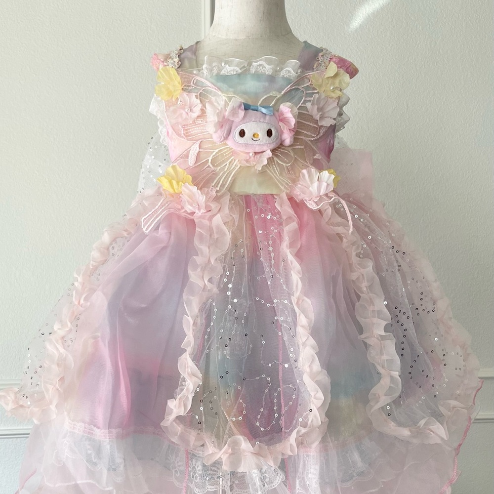 New MyMelody Kids Princess Dress Costume Size 4/5